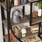 Modern Geometric Bookcase with 8 Open Shelves, 70.8” Wide Storage Organizer for Home Office Bedroom